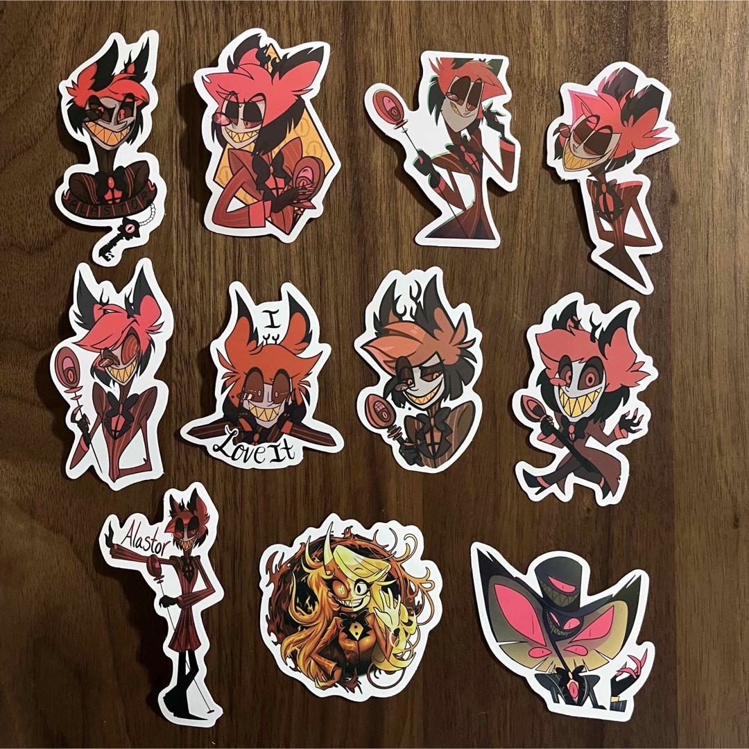 HAZBIN HOTEL ハズビンホテル アラスター ステッカー 11枚の通販 by