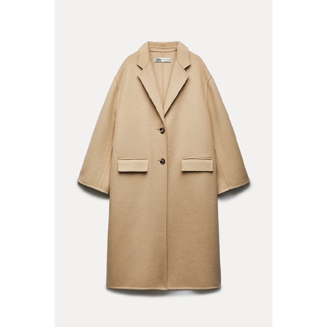 ZARA - ZARA ZW COLLECTION ダブルフェイス ウールブレンド コートの