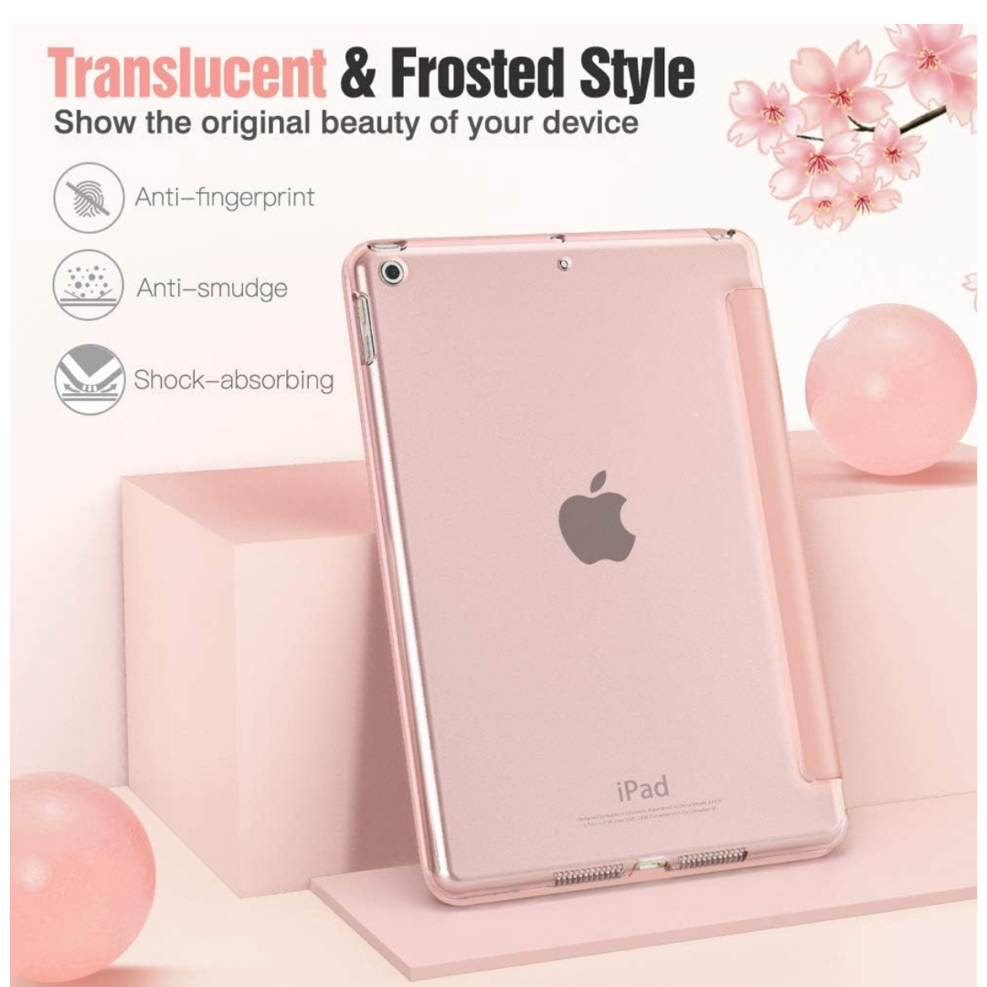 iPad 10.2 ケース 第9世代/ 8世代 /第7世代 ケース透明 ピンクの通販