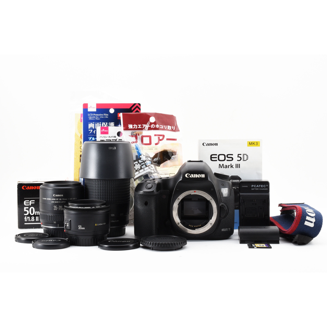 保証付き/デジタル 一眼レフ カメラcanon kiss x8i標準レンズセット