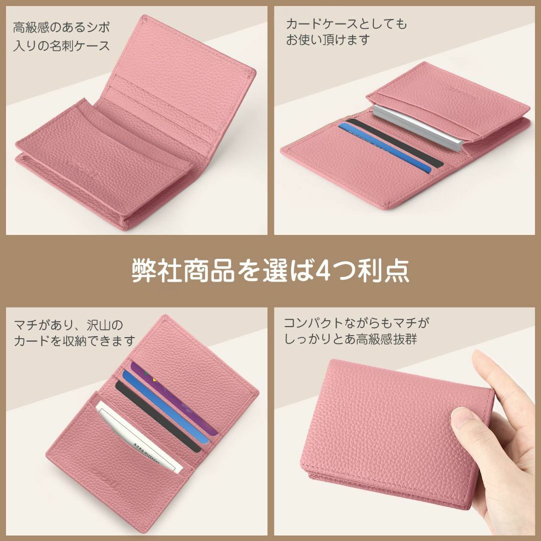 色: ピンク】名刺入れ メンズ レディース 名刺ケース カードケース 本