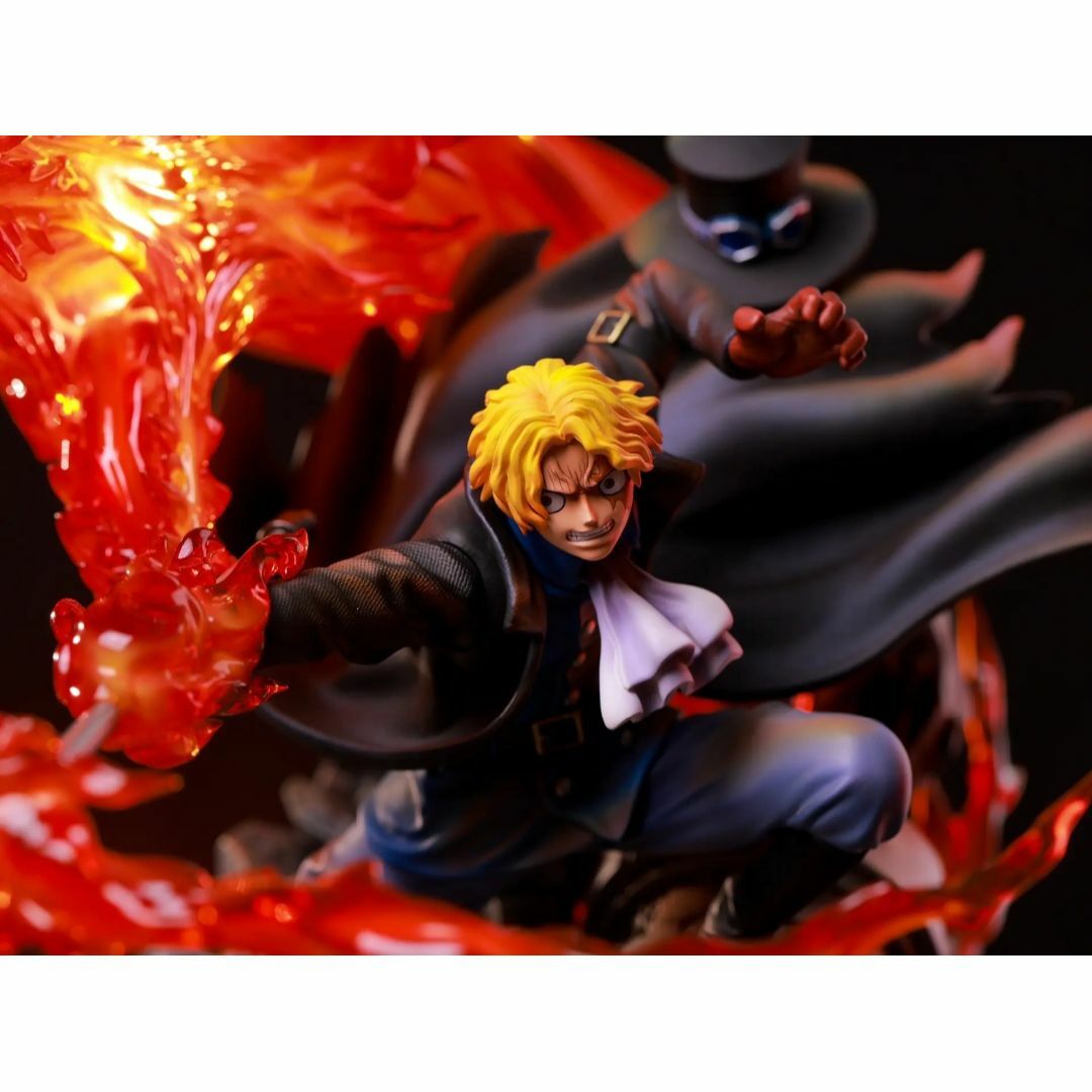 ワンピース 革命軍 サボ ガレージキット フィギュア スタチュー 発光