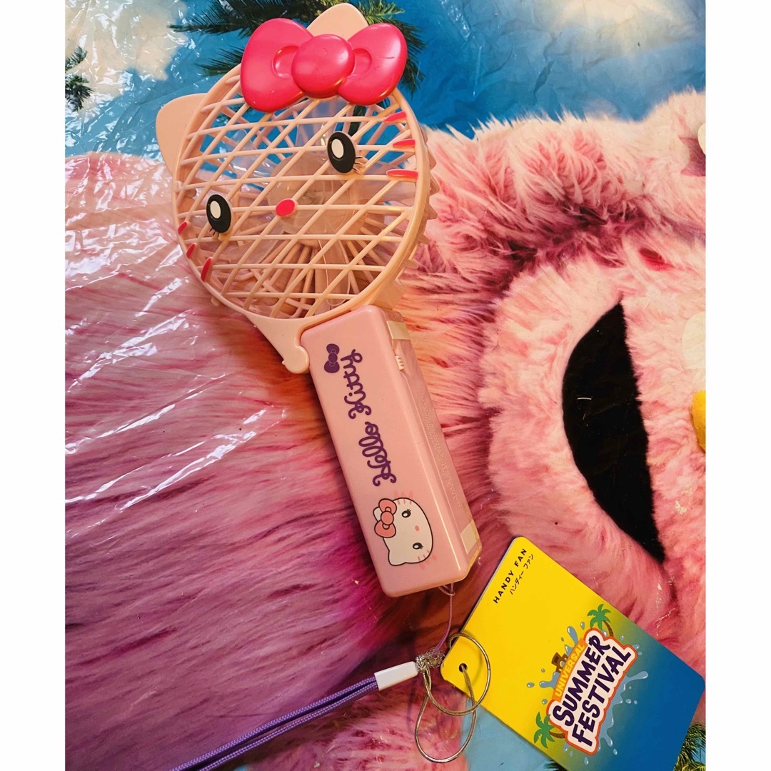 ハローキティ - 🌸送料無料🌸 ユニバ USJ キティ ハンディ ファン 携帯