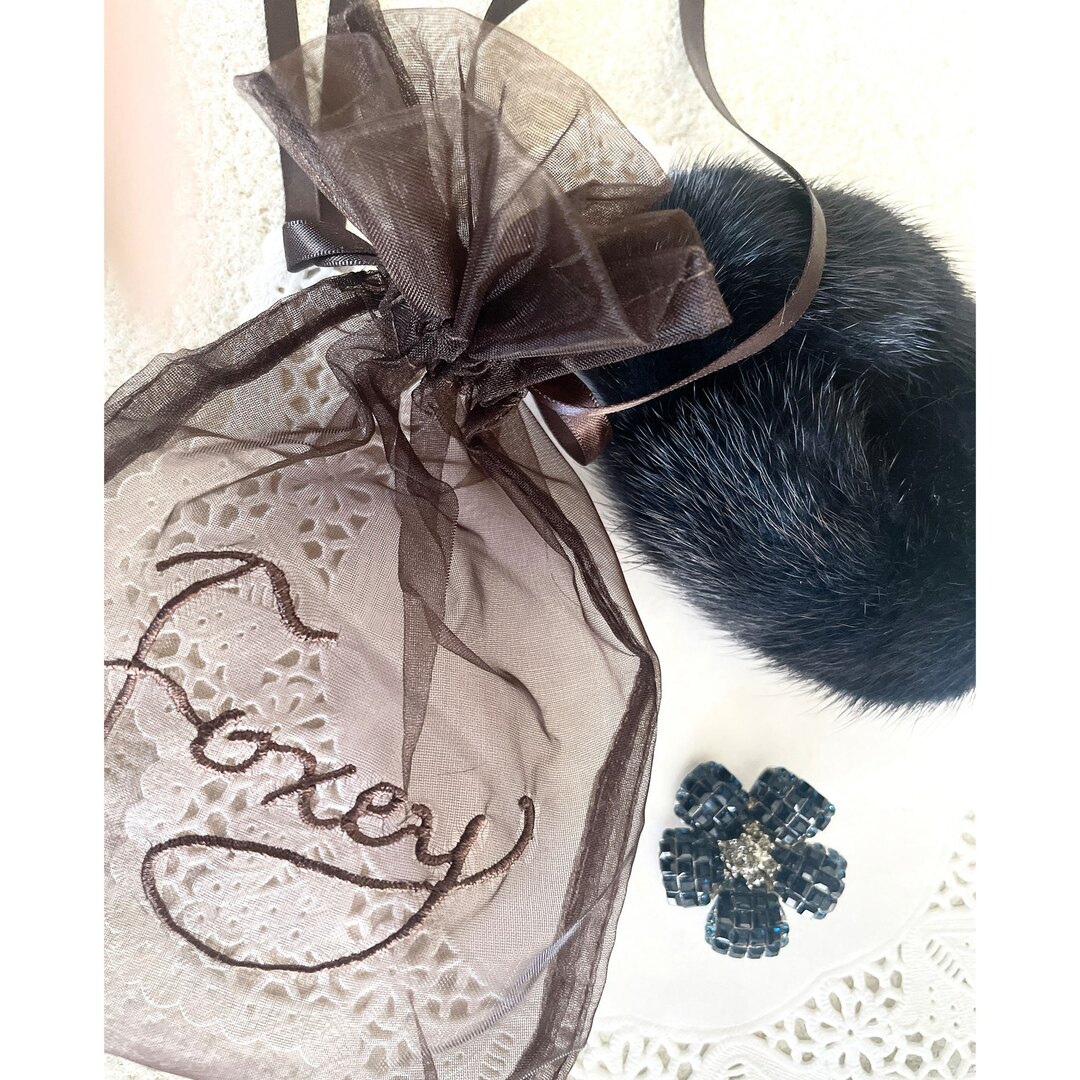 FOXEY - FOXY フォクシー お花 フラワー ブローチ スワロフスキー ＋