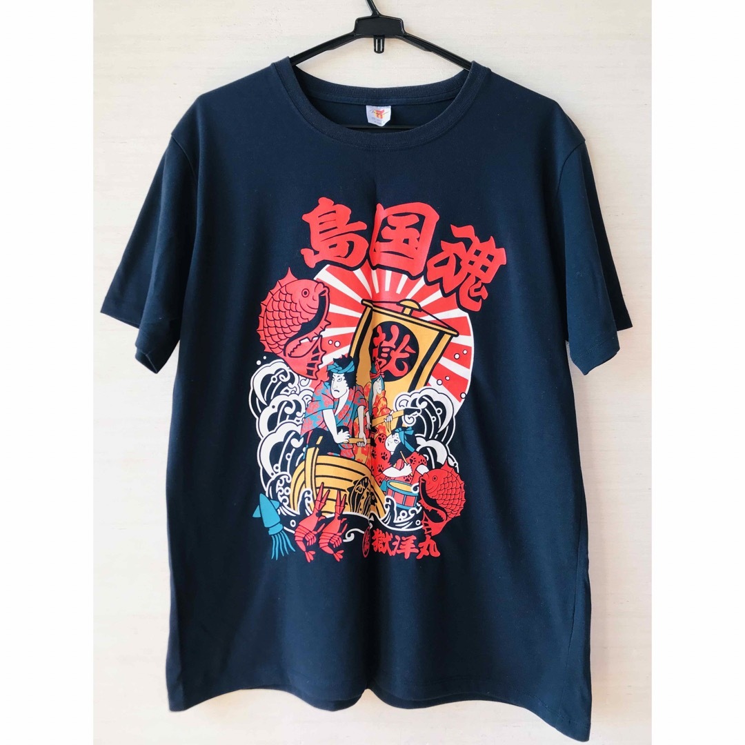 打首獄門同好会 獄 島国魂 Tシャツ XXLサイズ ネイビー ツアーグッズ