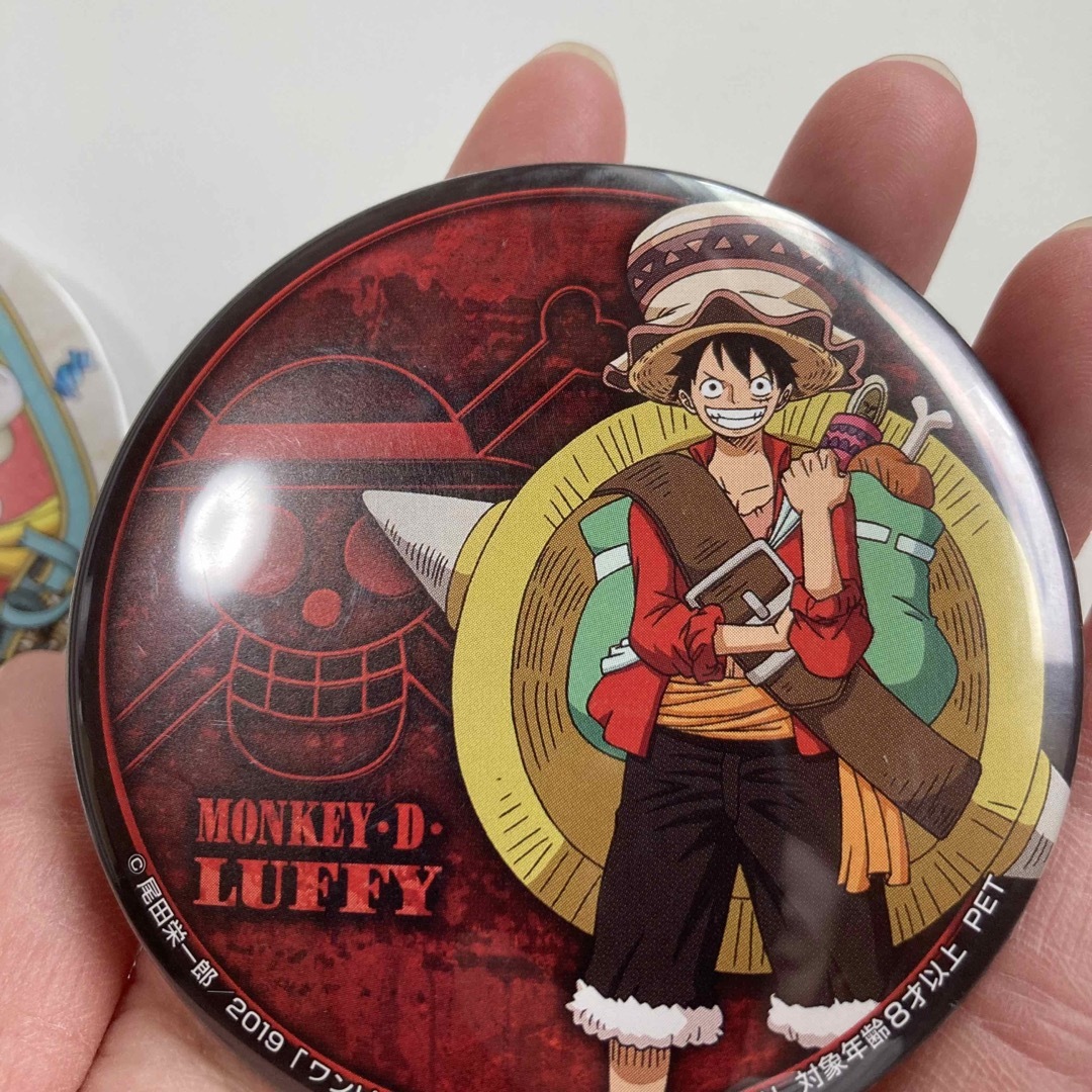 ワンピース onepiece ホログラム缶バッジ エグへ ルフィ 30個