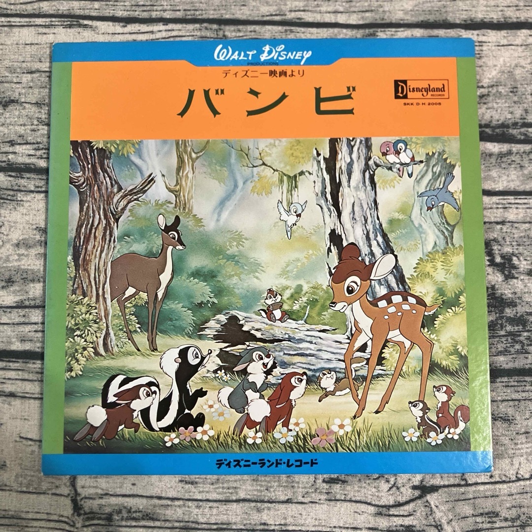 Disney - LPレコード バンビ ディズニーランドレコード レトロ