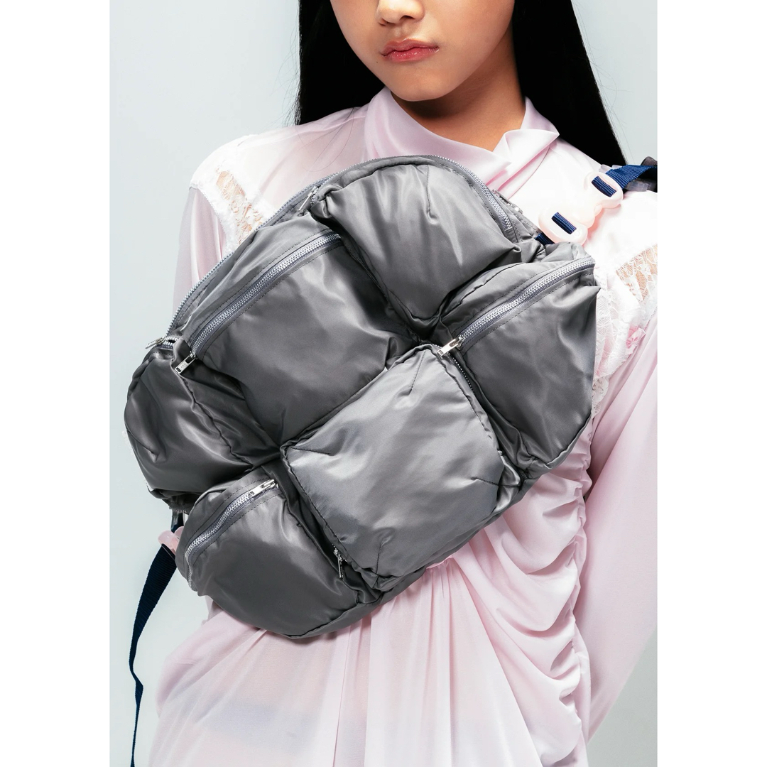 MIKIO SAKABE - 7 POCKETS BAG DARK GRAY × NAVY × PINKの通販 by