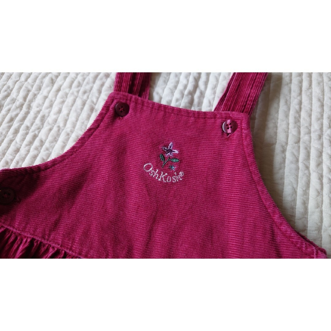 ヴィンテージ OSHKOSH 紫 コーデュロイ オーバーオール ヴィンテージ