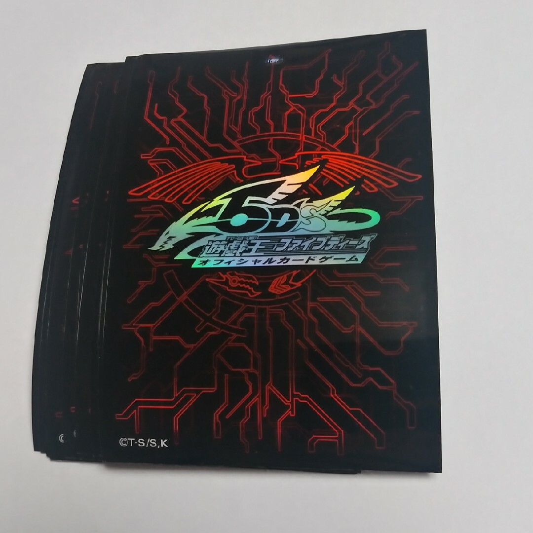 遊戯王 公式スリーブ 竜の紋章 赤 レッド 未開封 50枚入り 遊戯王