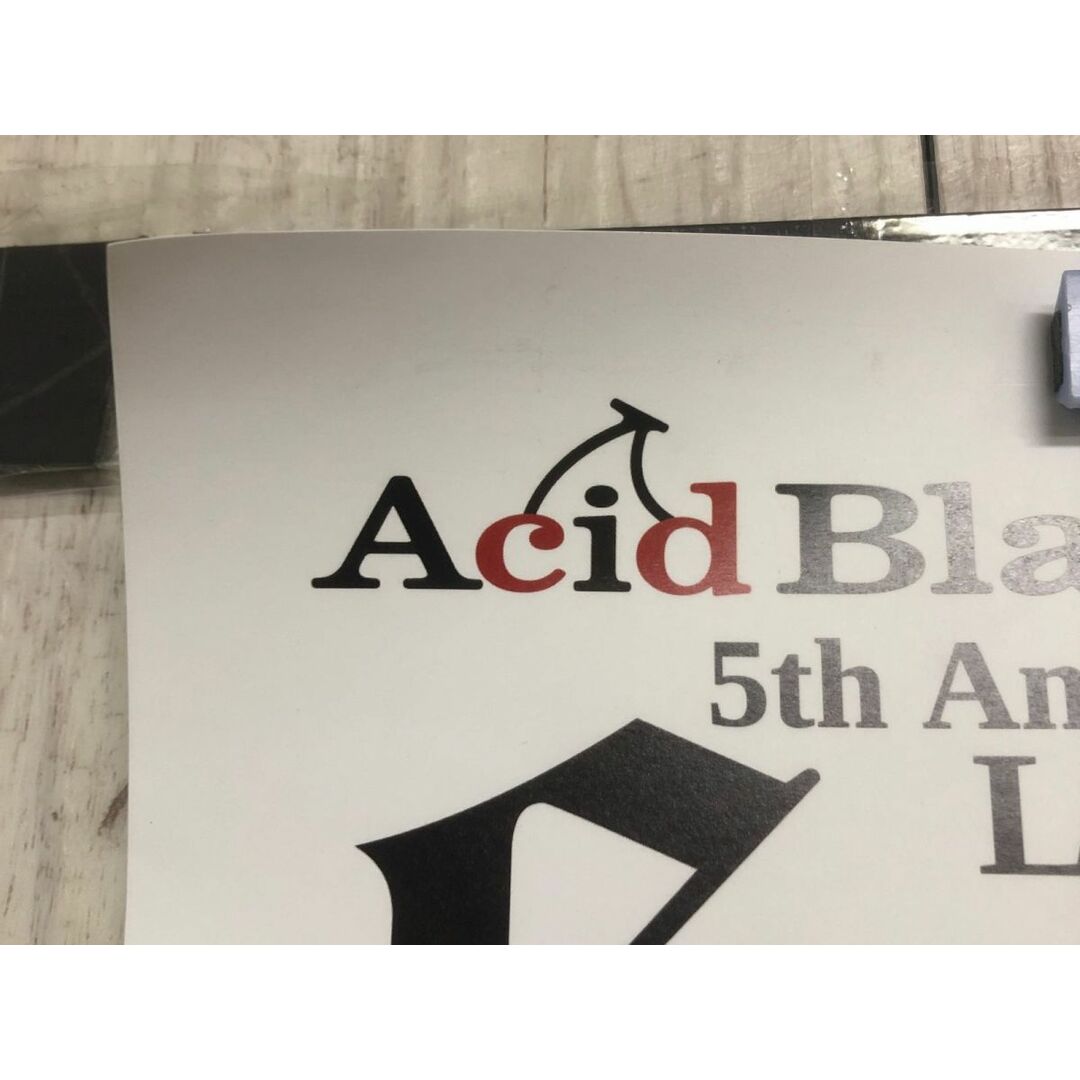 3-◇ポスター Acid Black Cherry 5th Anniversary Live Erect ABC yasu
