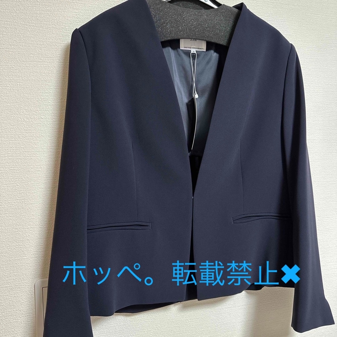 23区 - 【未使用品】23区L トリアセダブルジョーゼット ノーカラー