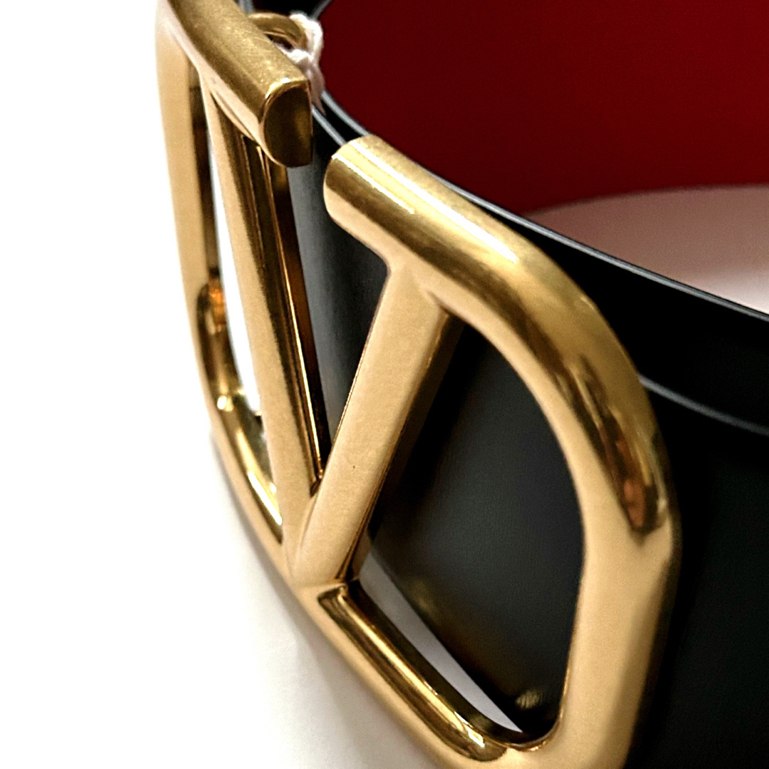 VALENTINO - 新品75 VALENTINO ヴァレンティノ Vロゴ ベルト 70MM VLTN