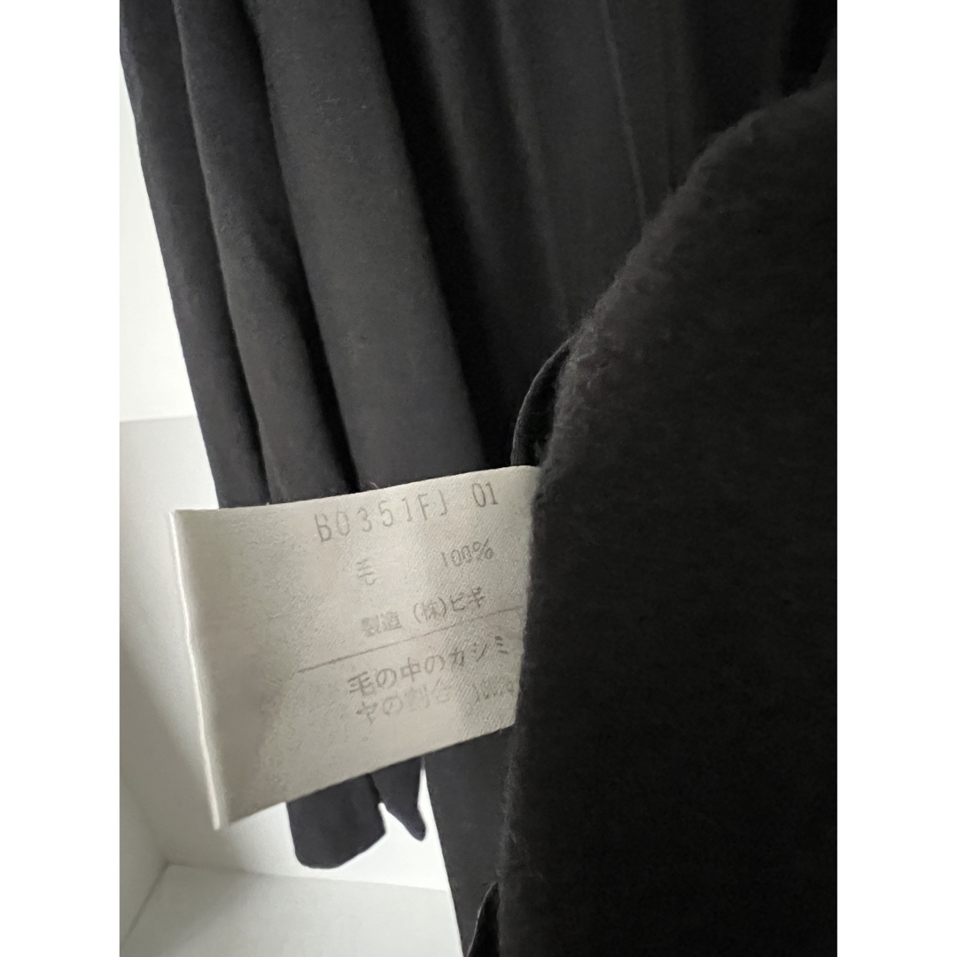 L'EQUIPE - yoshie inaba カシミヤ100% コート カーディガン 黒の通販