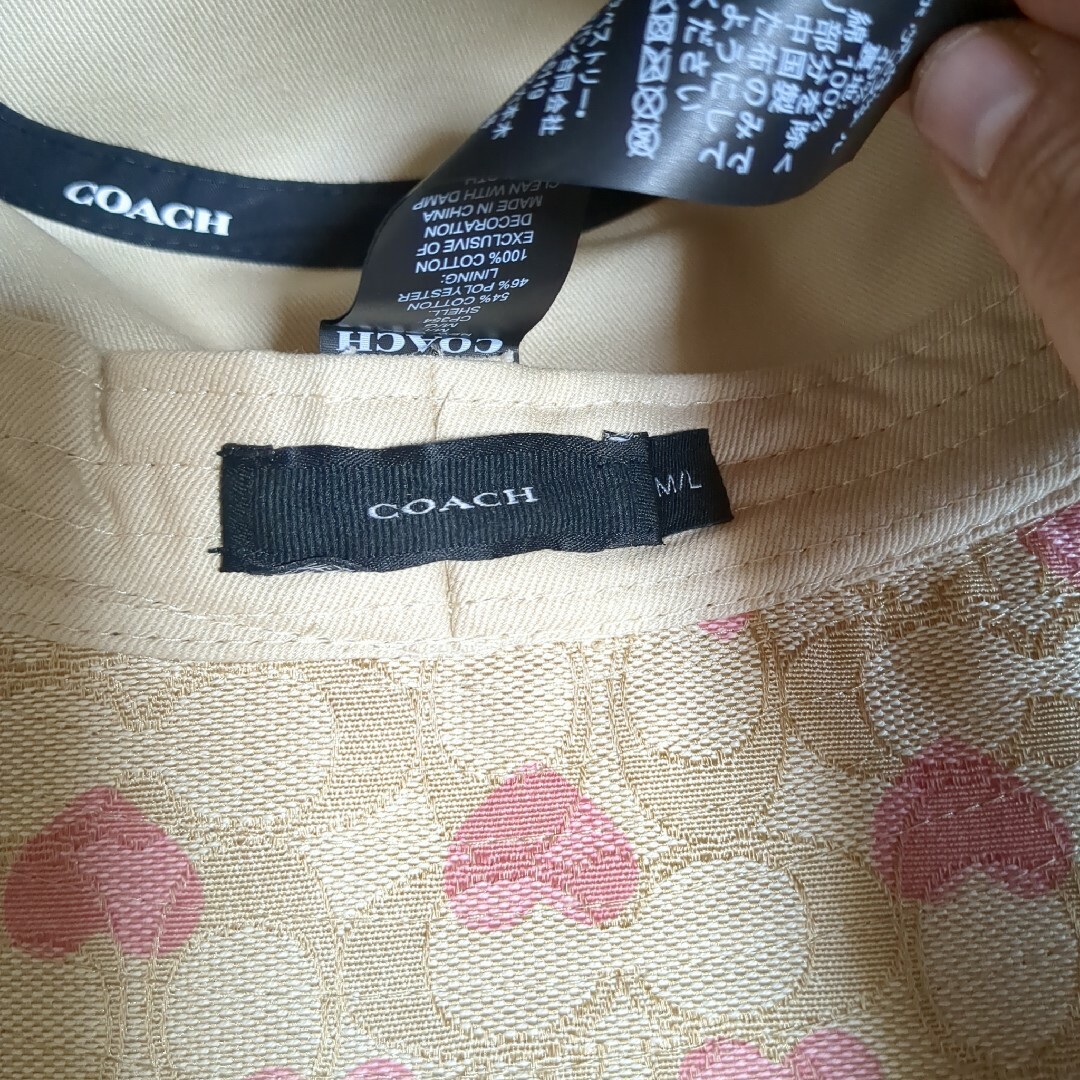 COACH - COACHシグネチャー ハート プリント バケット ハットの通販 by