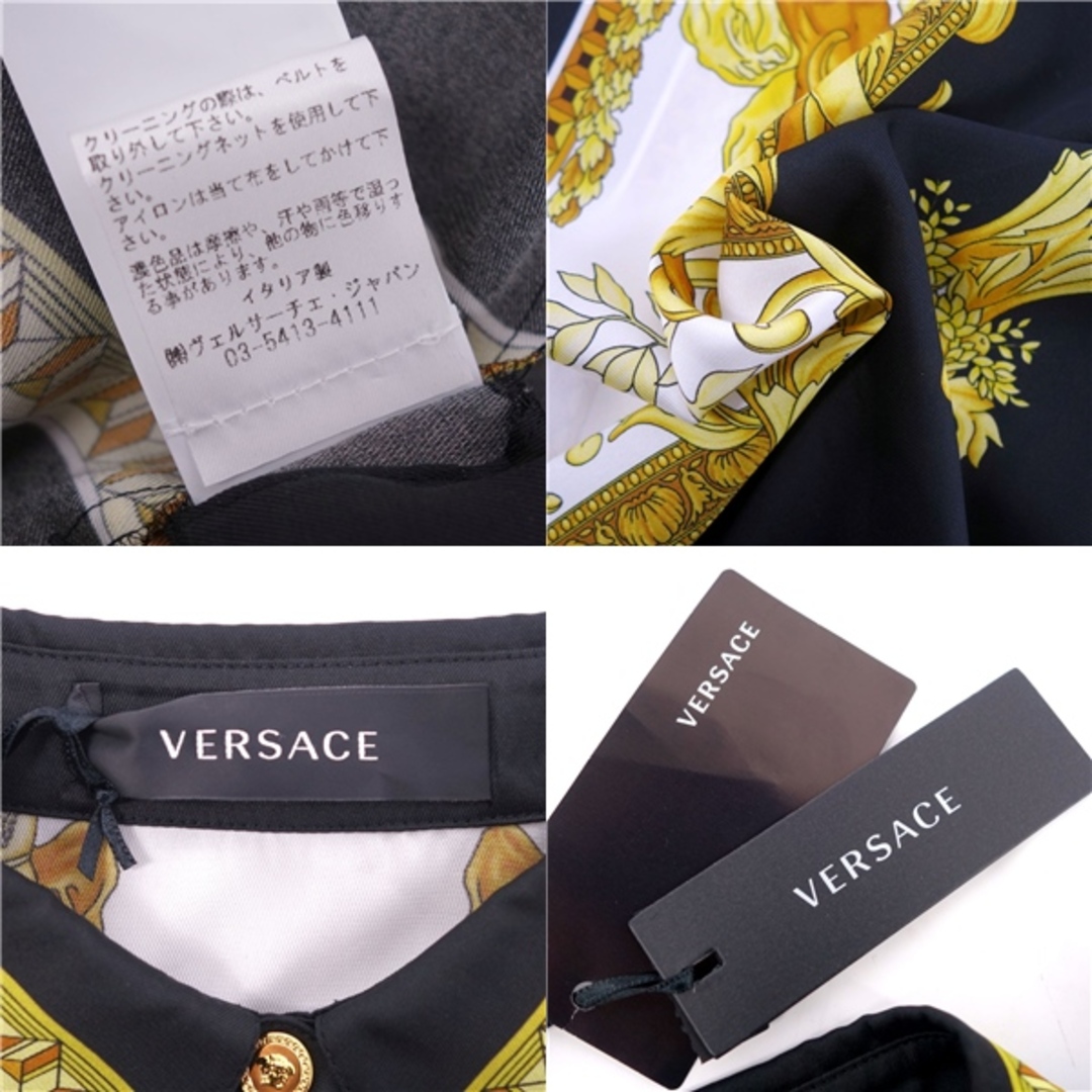 VERSACE - 美品 ヴェルサーチ VERSACE ワンピース シャツワンピース 総