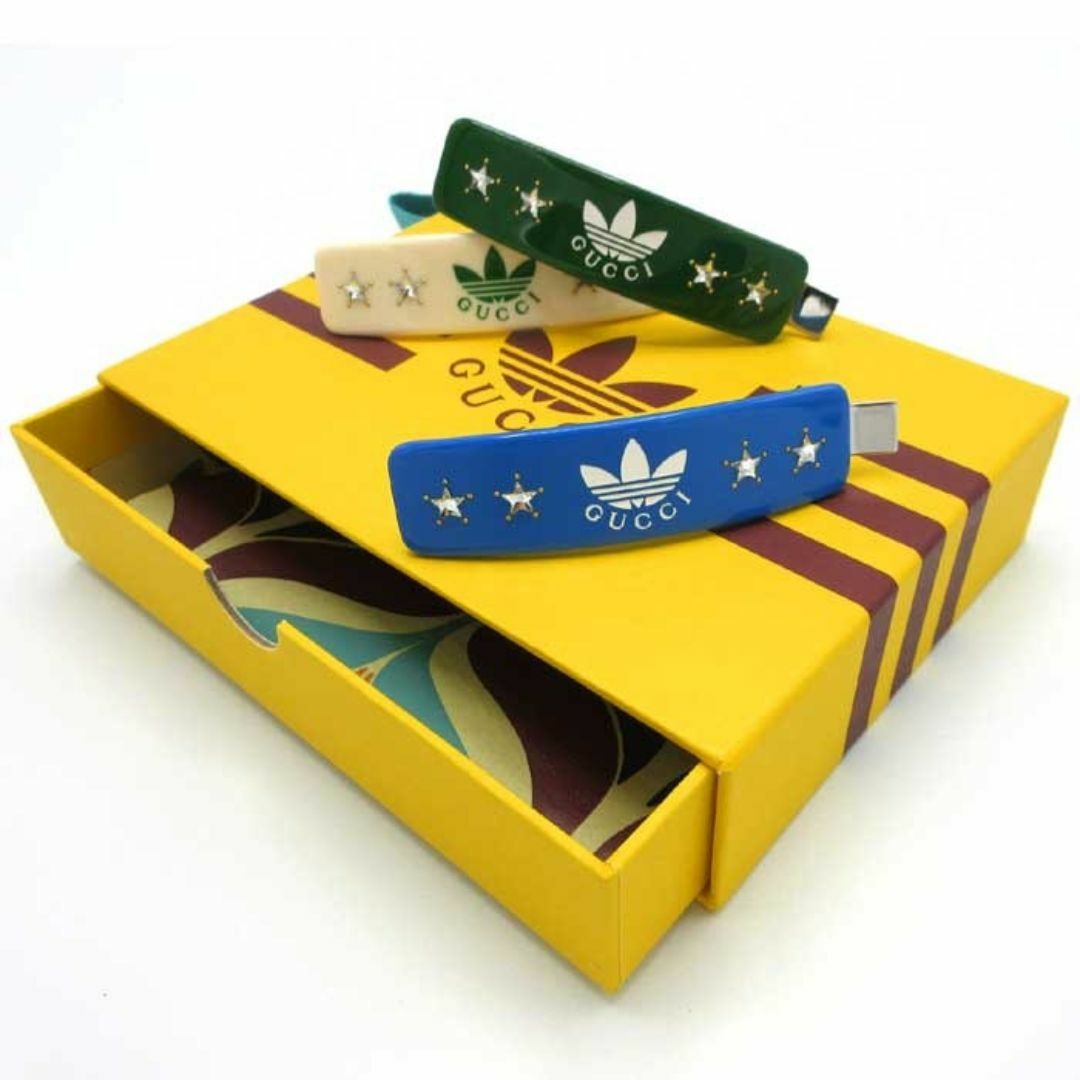 Gucci adidas コラボ ヘアクリップ ヘアアクセサリー ブラック