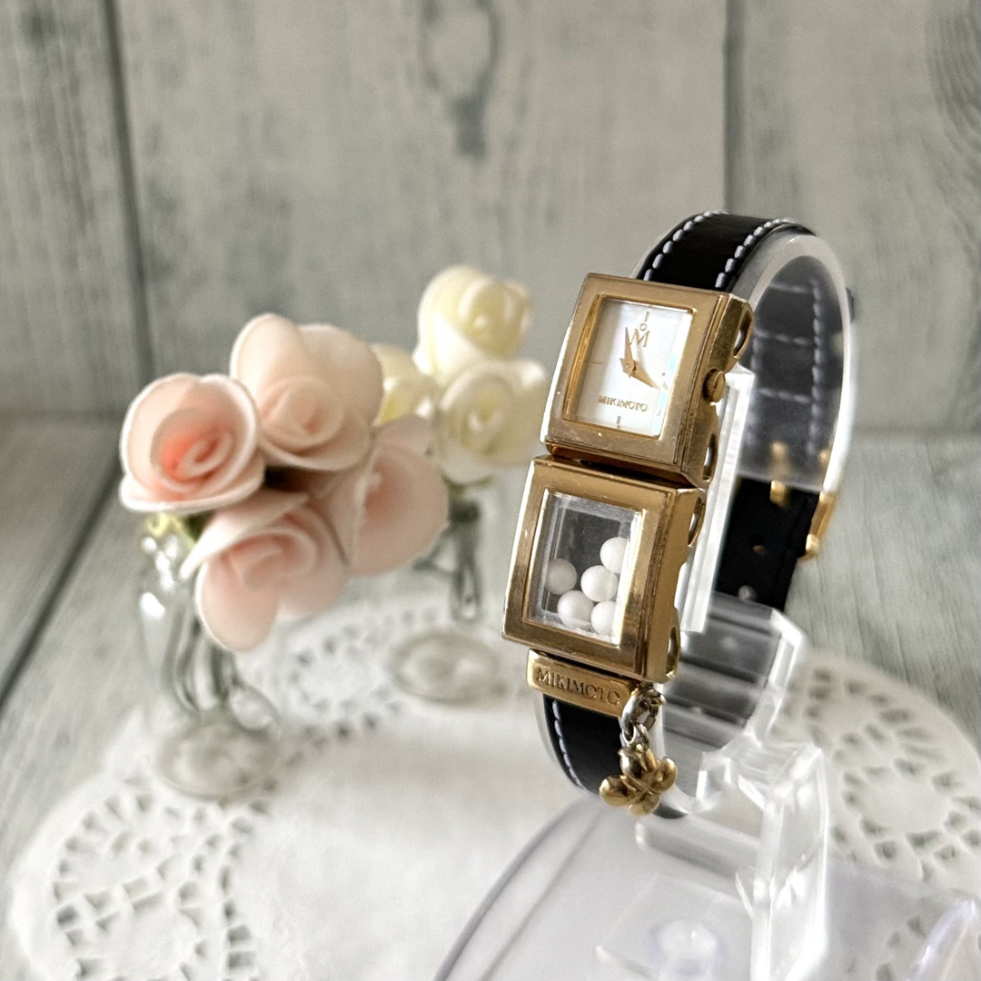 希少】MIKIMOTO ミキモト 腕時計 パール ウォッチ レディース シェル