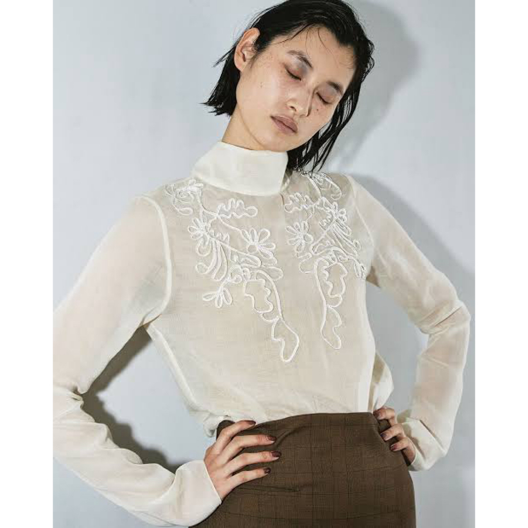 TODAYFUL - 値下げ 美品 Sheer Embroidery Blouseの通販 by shop A