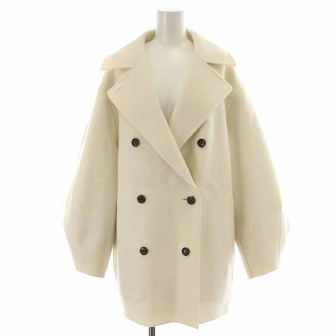 ebure 22AW リュクスメルトン Pコート コート 美品 本命コートが