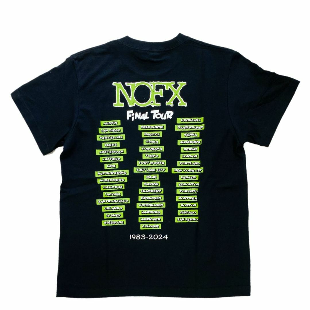 送無□新品未使用【NOFX】ファイナルツアービッグクリームTシャツ 黒の