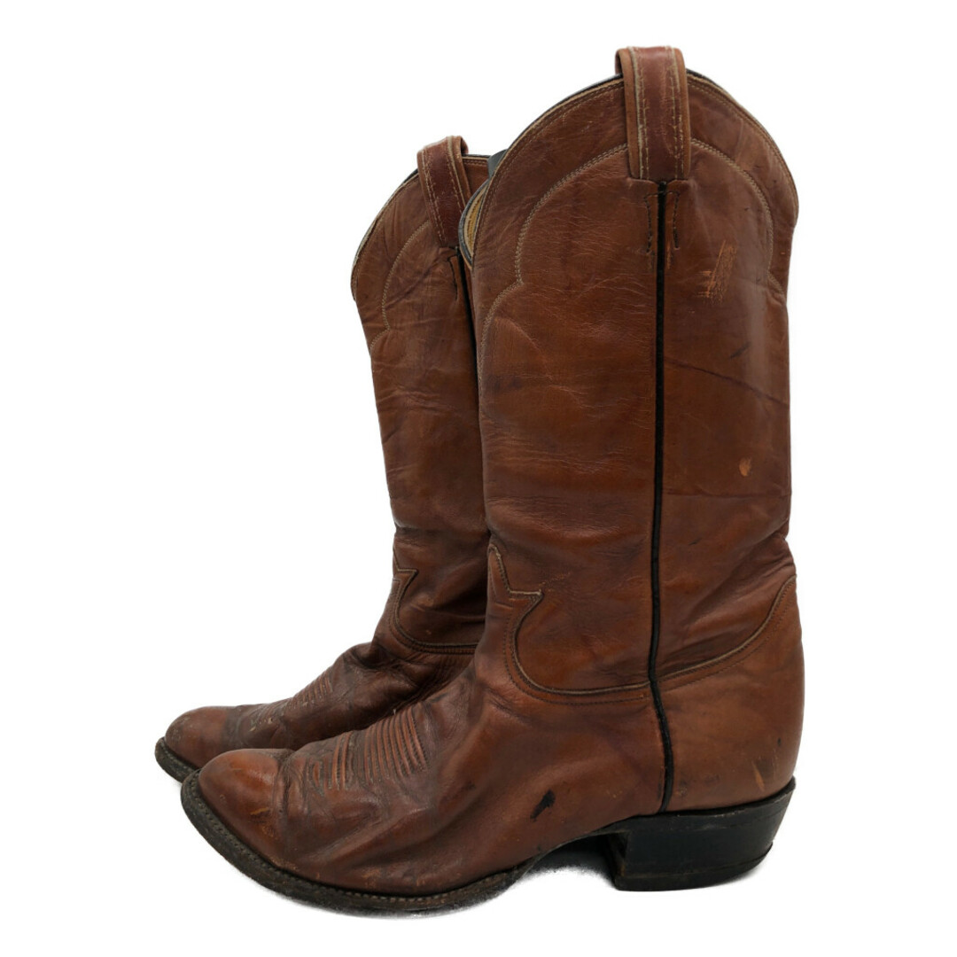ウエスタン ブーツ 本革 ヒッピー ブラウン (メンズ 26cm相当) 中古