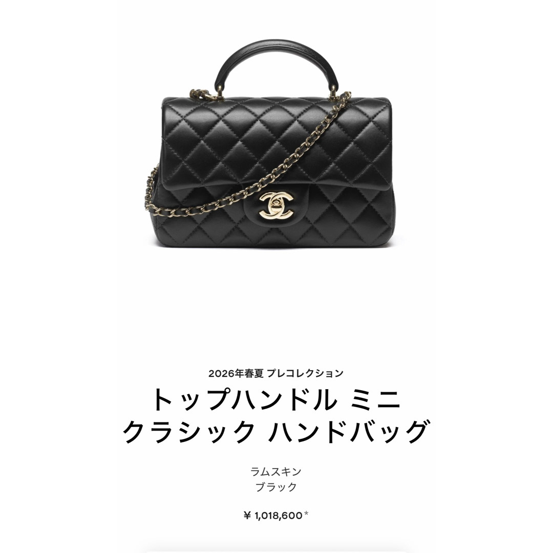 CHANEL - 新作新品 シャネル トップハンドル ミニ フラップ バッグ