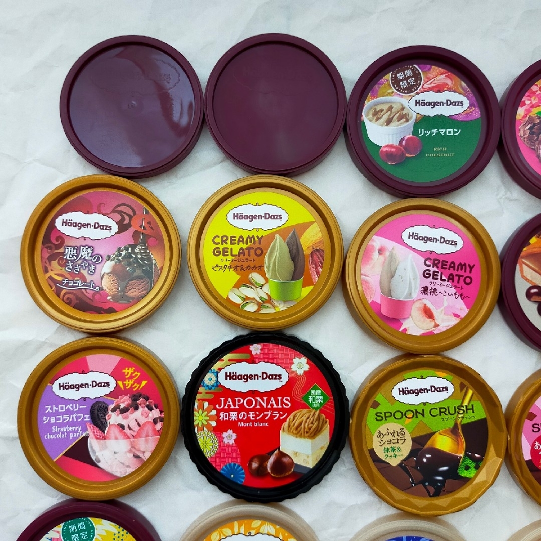 ハーゲンダッツ 蓋 5枚セット ハーゲンダッツ 蓋 5個セット