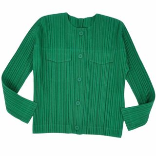 PLEATS PLEASE ISSEY MIYAKE（シャツ/ブラウス(長袖/七分) ・ グリーン