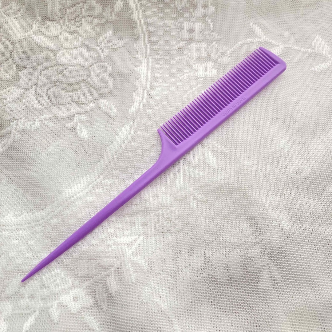 紫 パープル くし コーム ヘアブラシの通販 by 夏鈴のフリーマーケット