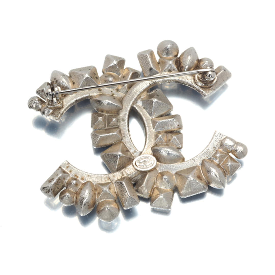 CHANEL - シャネル ブローチ ラインストーン ココマーク B17V 2017年製