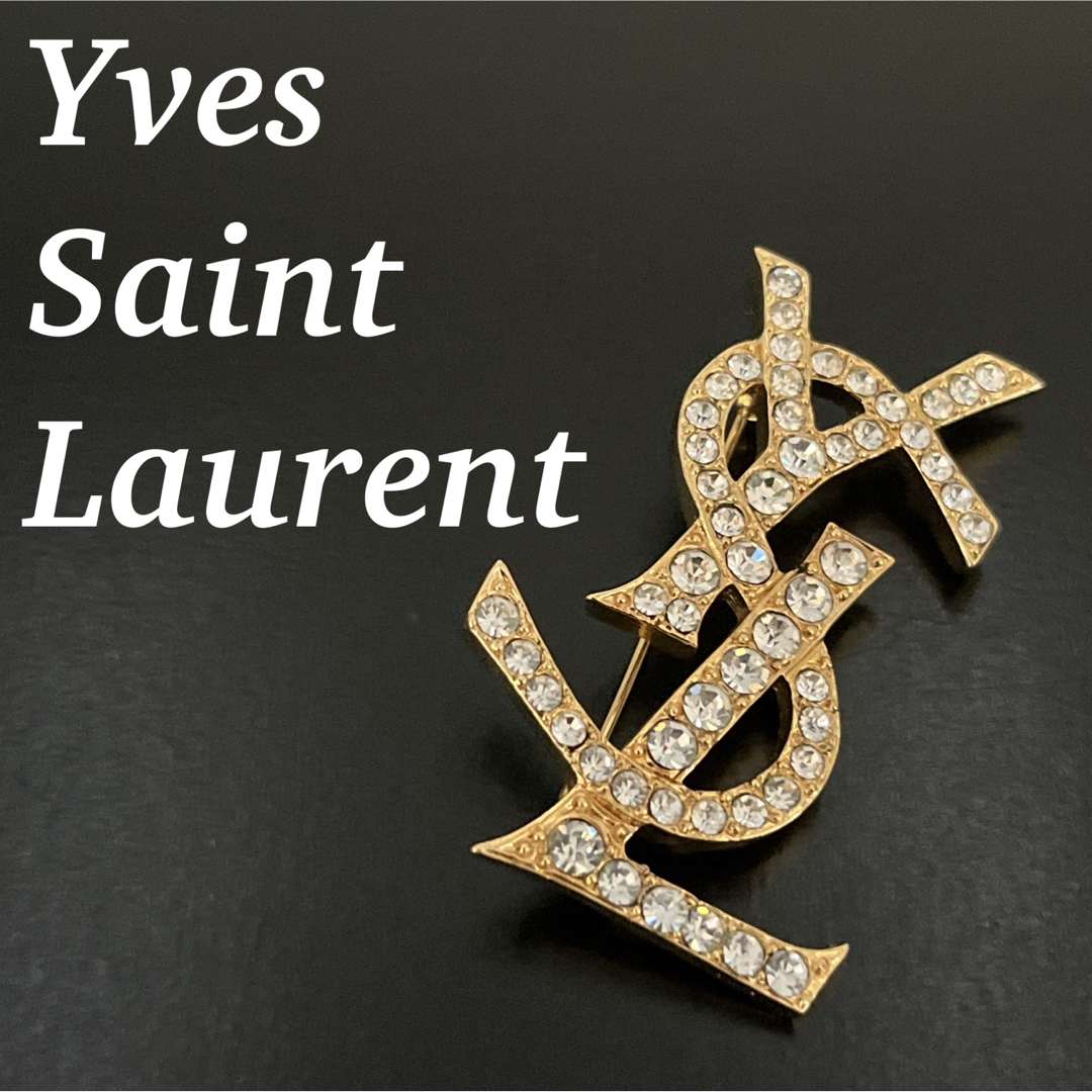Yves Saint Laurent - 確実正規品 イヴサンローラン ブローチ ライン