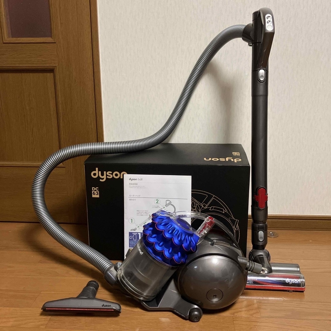 A366◇【動作良好】ダイソン DC63 掃除機 キャニスター型 付属品有り
