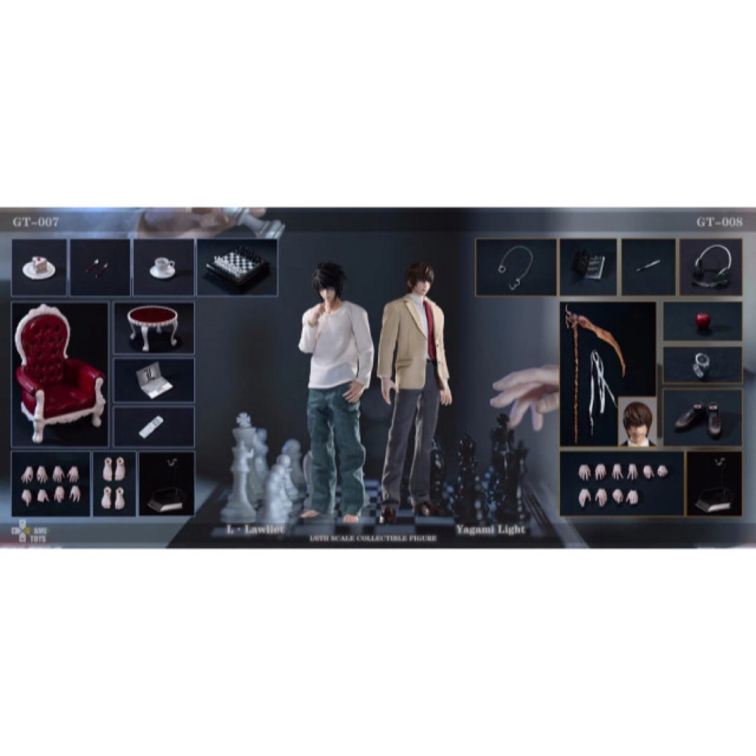 GAMETOYS GT-007 008 デスノート夜神月 Lエル2体セット特典付の通販 by