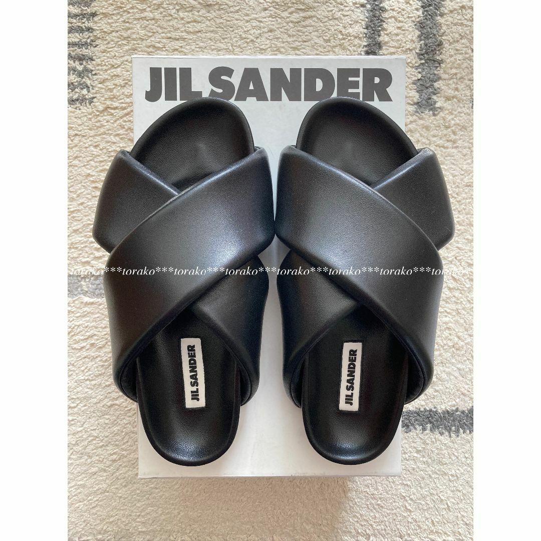 JIL SANDER - 新品 JIL SANDER ジルサンダー クロスストラップスライド