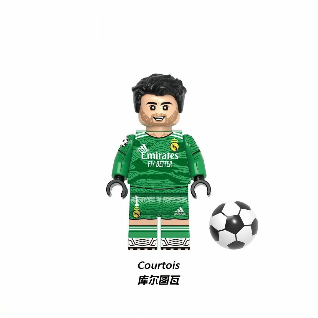 ☆新作☆【レゴ互換】ミニフィグ サッカー選手人形フィギュア8体セット