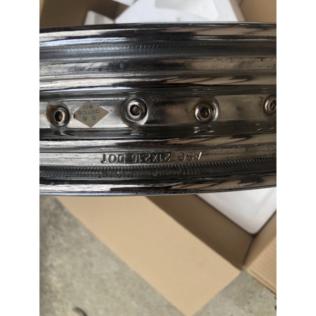 ハーレー 21インチ ホイール ショベル エボ ツインカム 3/4アクスル