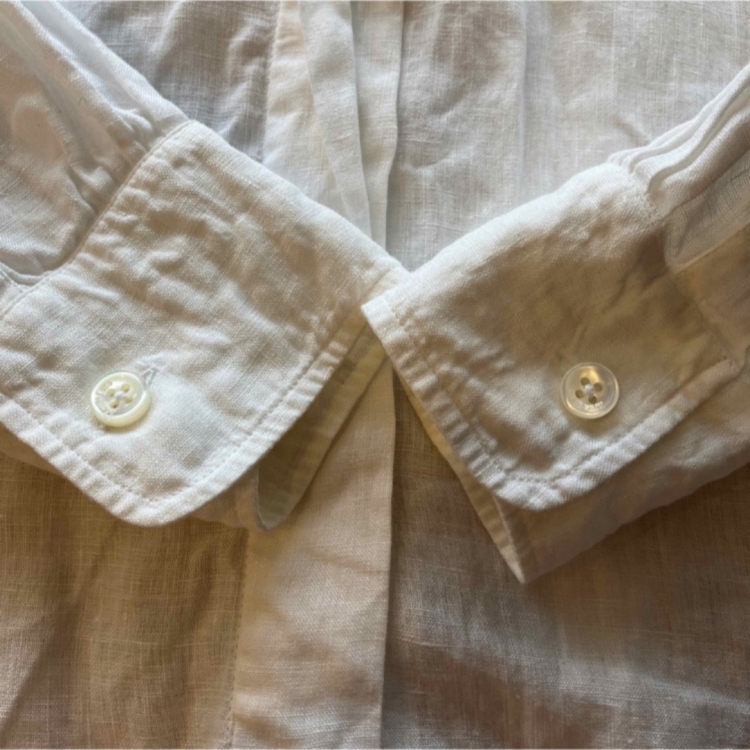 Max Mara - MaxMara puro lino リネン 長袖 シャツ 白の通販 by m ※5