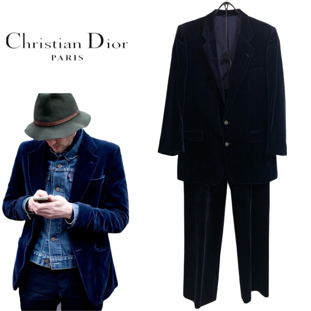 Christian Dior - Christian Dior PARIS 80s ベロアセットアップ