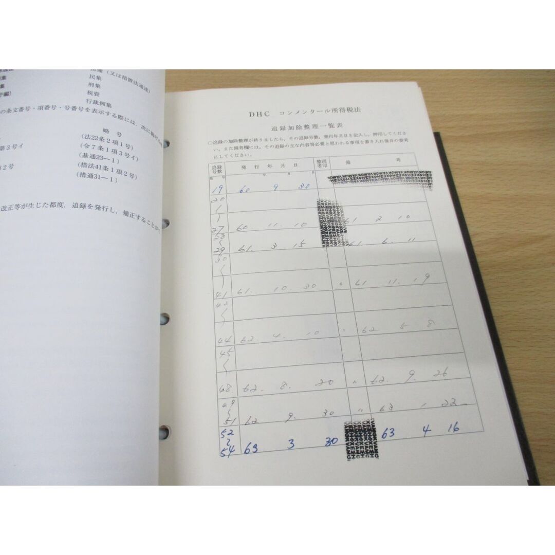 □03)【同梱不可】DHC コンメンタール 所得税法 全9巻11冊揃いセット