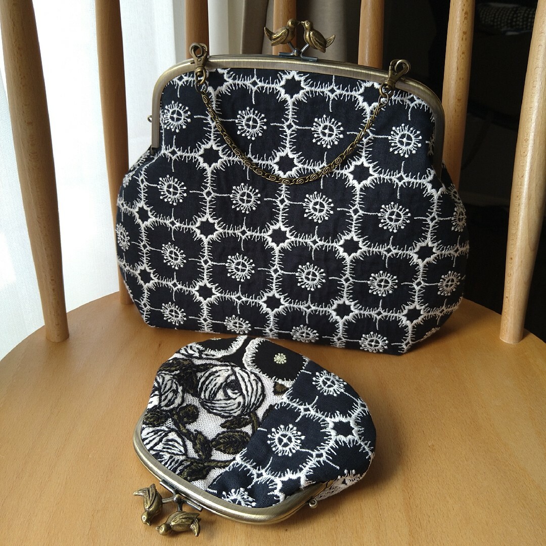 専用です】小鳥の口金 親子がま口バッグ☆ミナペルホネン ハンドメイド