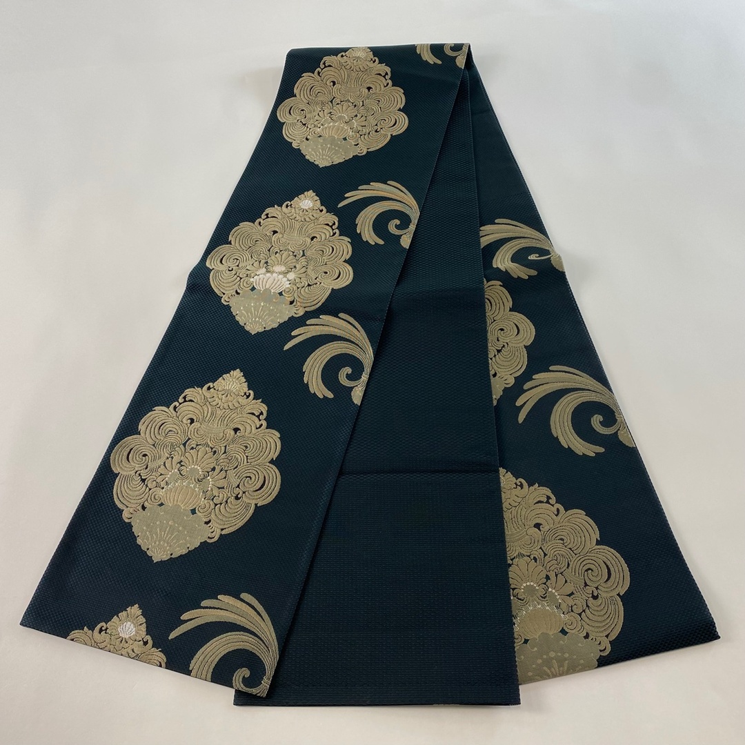 袋帯 美品 逸品 六通 正絹 A10 美品 逸品 六通柄袋帯 桜