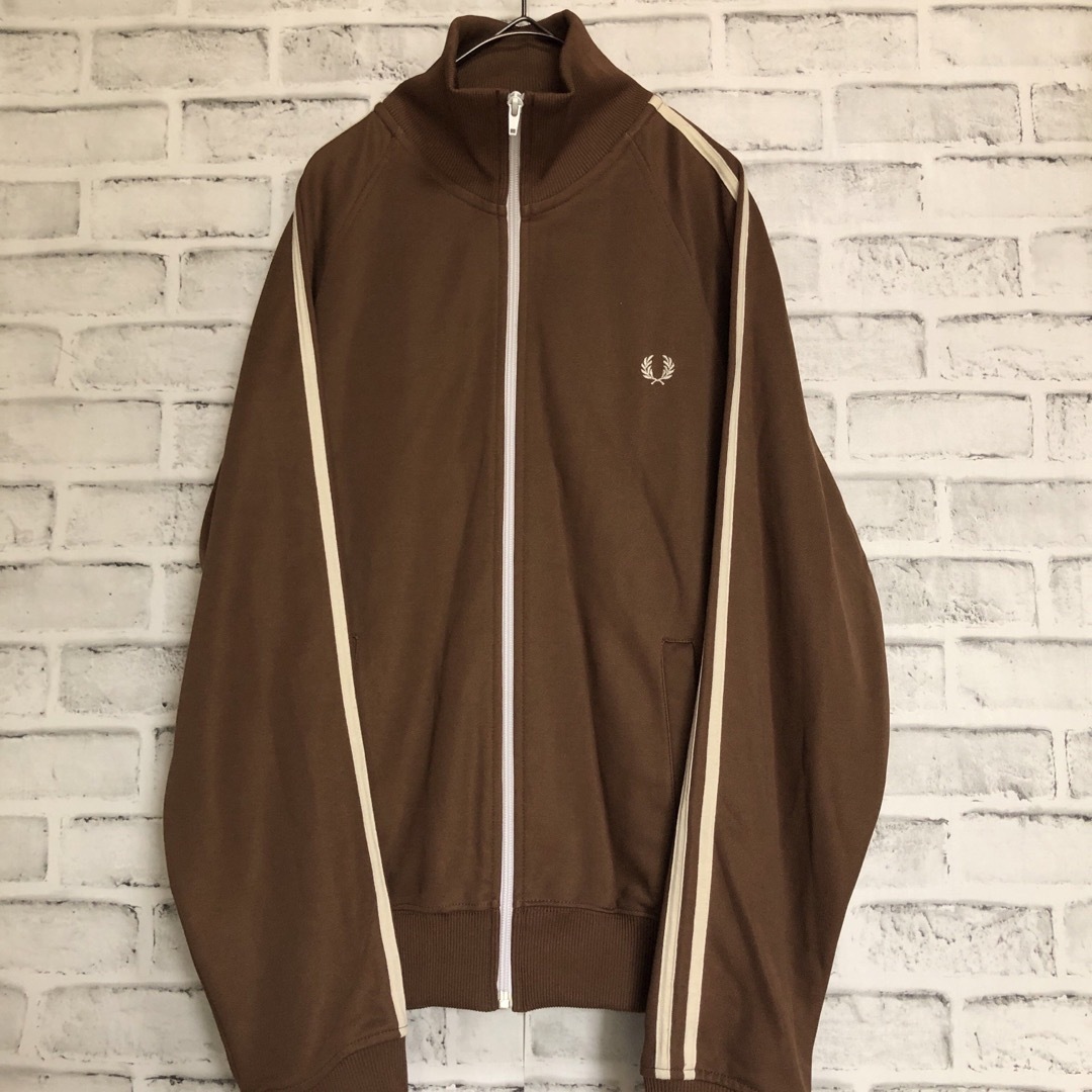 FRED PERRY - ブラウン⭐️Fred Perry トラックジャケットS 刺繍月桂樹