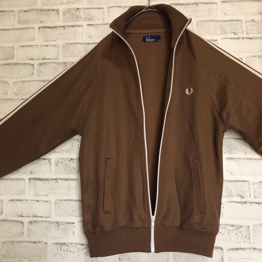 FRED PERRY - ブラウン⭐️Fred Perry トラックジャケットS 刺繍月桂樹