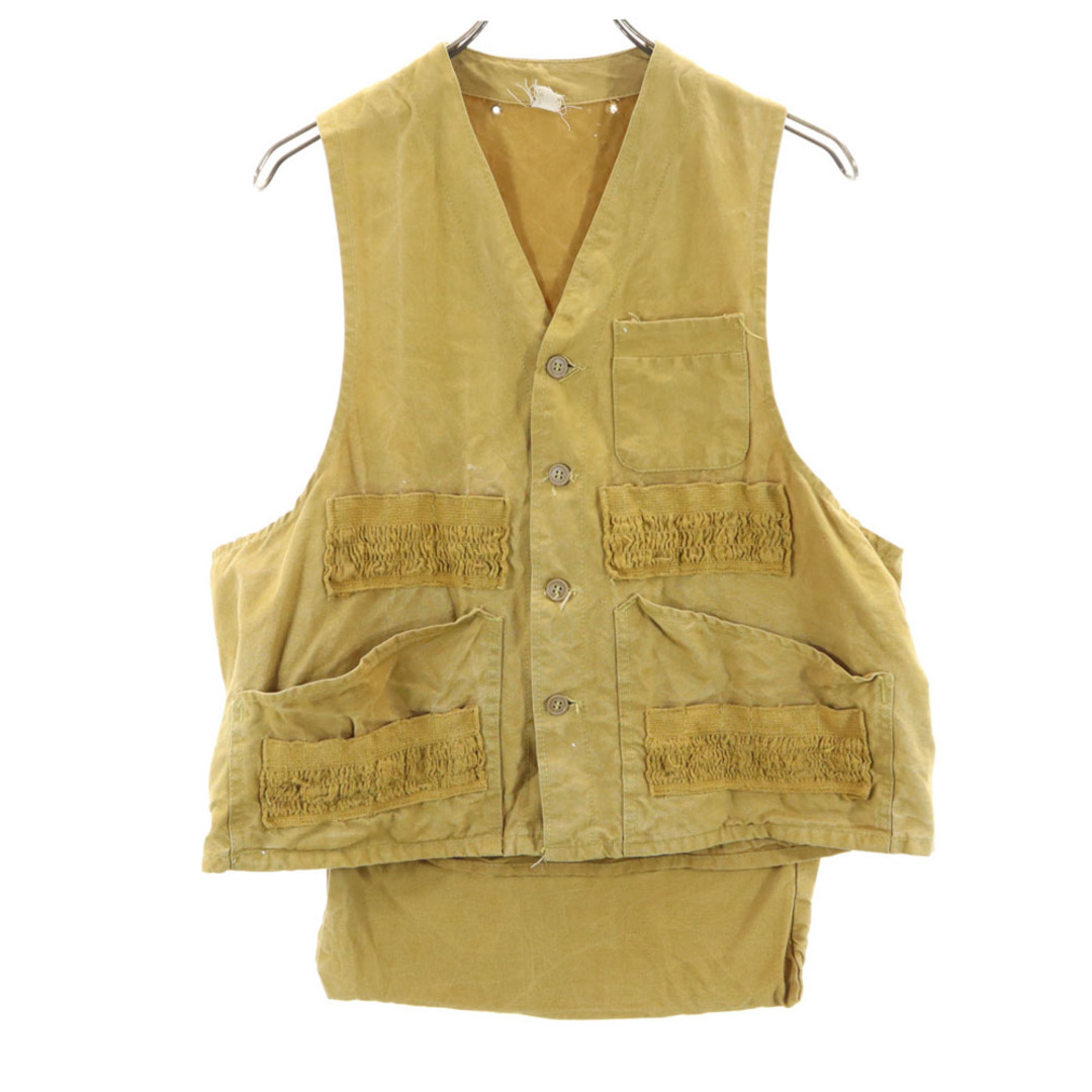 ヴィンテージ 40s 50s ハンティング ベスト イエロー系 VINTAGE メンズ
