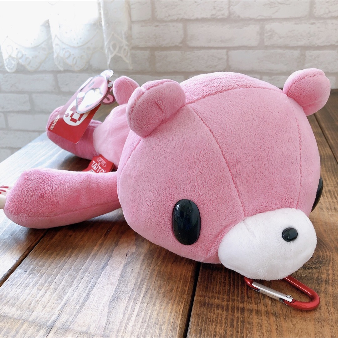 グルーミー 咬筋力じまんポーチ ぬいぐるみ チャックスGP ピンク