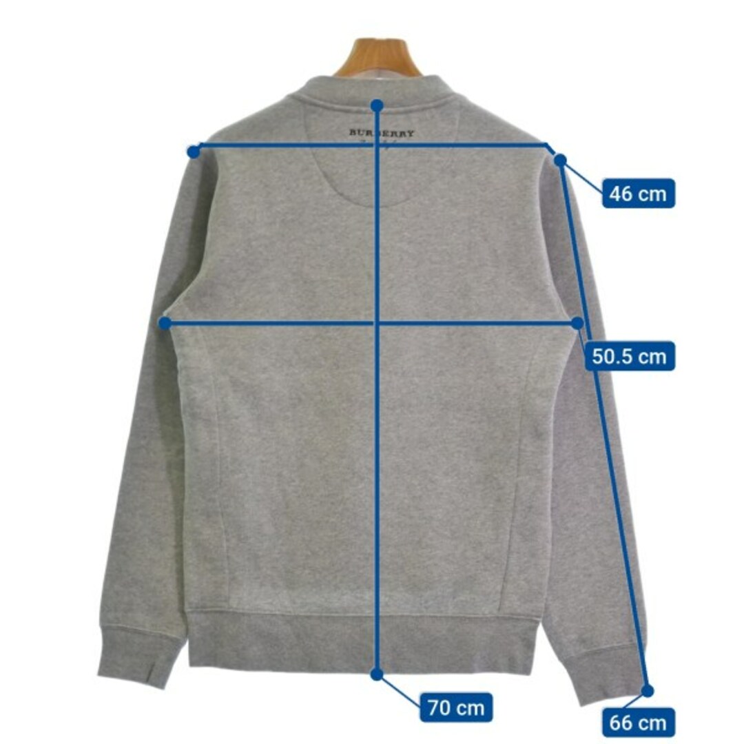 BURBERRY - BURBERRY バーバリー スウェット XS グレーx白x紺 【古着