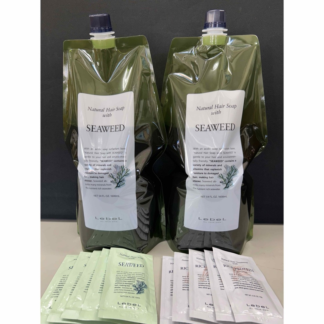 ルベル ナチュラルヘアソープ、トリートメント1600ml詰替の通販はau