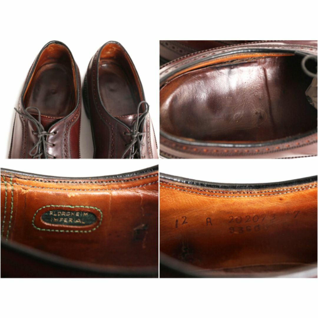 コードバン 60s USA製 フローシャイム インペリアル ウイングチップ