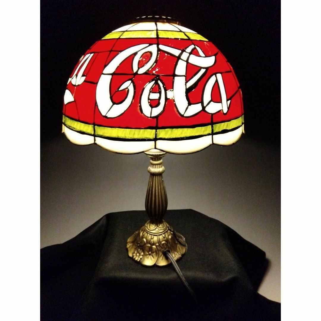 美品❁コカコーラ ティファニー ランプ ライト ステンドグラス調